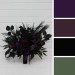 Black, Green & Purple Gothic Moody Bridal and Bridesmaid Bouquets