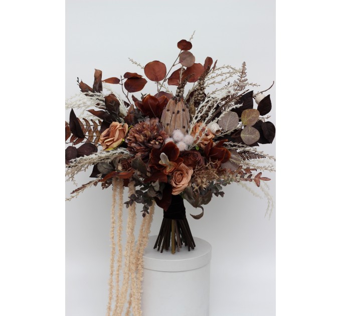 Neutral Brown & Cream Bridal Wedding Bouquet