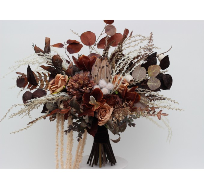 Neutral Brown & Cream Bridal Wedding Bouquet