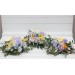 Yellow, Ivory, Dusty Blue & Lavender Wedding Table Mini Bouquets