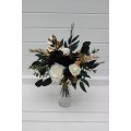Ivory, Black & Gold Hunter Green Table Mini Bouquets