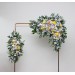 Wildflower arch flowers in yellow, ivory, dusty blue and lavender