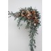 Beige brown eucalyptus greenery archway flowers.  Arbor flowers. Floral archway. Faux flowers for wedding arch. 0507