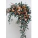 Beige brown eucalyptus greenery archway flowers.  Arbor flowers. Floral archway. Faux flowers for wedding arch. 0507