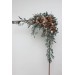 Beige brown eucalyptus greenery archway flowers.  Arbor flowers. Floral archway. Faux flowers for wedding arch. 0507