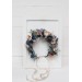 Dusty blue beige flower crown. Hair wreath. Flower girl crown. Wedding flowers. 0506