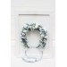 Dusty blue white flower crown. Hair wreath. Flower girl crown. Wedding flowers. 0508
