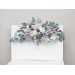  Flower arch arrangement in dusty blue blush pink white colors.  Arbor flowers. Floral archway. Faux flowers for wedding arch. 0509