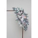  Flower arch arrangement in dusty blue blush pink white colors.  Arbor flowers. Floral archway. Faux flowers for wedding arch. 0509