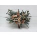 Wedding bouquets in beige brown colors. Bridal bouquet. Faux bouquet. Bridesmaid bouquet. 0507