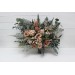 Wedding bouquets in beige brown colors. Bridal bouquet. Faux bouquet. Bridesmaid bouquet. 0507