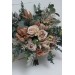 Wedding bouquets in beige brown colors. Bridal bouquet. Faux bouquet. Bridesmaid bouquet. 0507