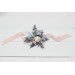Wedding boutonnieres and wrist corsage in dusty blue blush pink white color scheme. Flower accessories. 0509