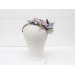 Dusty blue blush pink white flower crown. Hair wreath. Flower girl crown. Wedding flowers. 0509-1