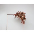 Flower Arch Arrangement in Cinnamon, Terracotta & Ivory | Faux Floral Archway for Wedding