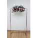 Flower Arch Arrangement in Navy Blue, Dusty Rose & Mauve | Faux Floral Archway for Wedding