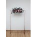 Flower Arch Arrangement in Navy Blue, Dusty Rose & Mauve | Faux Floral Archway for Wedding