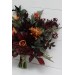 Protea & Calla Lily Bridal Bouquet | Deep Burgundy, Rust & Hunter Green Wedding Flowers