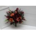 Protea & Calla Lily Bridal Bouquet | Deep Burgundy, Rust & Hunter Green Wedding Flowers