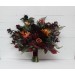 Protea & Calla Lily Bridal Bouquet | Deep Burgundy, Rust & Hunter Green Wedding Flowers