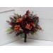 Protea & Calla Lily Bridal Bouquet | Deep Burgundy, Rust & Hunter Green Wedding Flowers