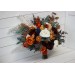 Wedding bouquets in rust burgundy  ivory colors. Bridal bouquet. Faux bouquet. Bridesmaid bouquet. 0007