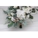 Wedding bouquets in whte colors. Bridal bouquet. Faux bouquet. Bridesmaid bouquet. White anemone bouquet. Classic wedding. 5013-1