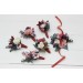 Wedding Boutonnieres & Wrist Corsage in Navy Blue, Dusty Rose & Mauve | Faux Flower Accessories