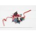 Wedding Boutonnieres & Wrist Corsage in Navy Blue, Dusty Rose & Mauve | Faux Flower Accessories
