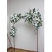  Flower arch arrangement in white color.  Arbor flowers. Floral archway. Faux flowers for wedding arch. 5013