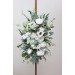  Flower arch arrangement in white color.  Arbor flowers. Floral archway. Faux flowers for wedding arch. 5013