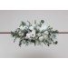  Flower arch arrangement in white color.  Arbor flowers. Floral archway. Faux flowers for wedding arch. 5013