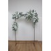  Flower arch arrangement in white color.  Arbor flowers. Floral archway. Faux flowers for wedding arch. 5013