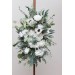  Flower arch arrangement in white color.  Arbor flowers. Floral archway. Faux flowers for wedding arch. 5013