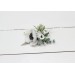 Flower comb in white color scheme. Wedding accessories for hair. Bridal flower comb. Bridesmaid floral comb. 5013