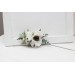 Flower comb in white color scheme. Wedding accessories for hair. Bridal flower comb. Bridesmaid floral comb. 5013