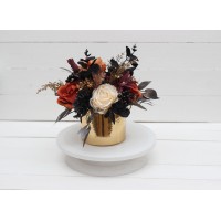 Halloween centerpiece. Table decor. Wedding flowers in box. 5014-1