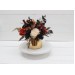 Halloween centerpiece. Table decor. Wedding flowers in box. 5014-1