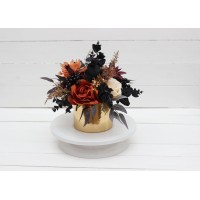 Halloween centerpiece. Table decor. Wedding flowers in box. 5014-1