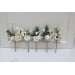  Set of 5  hair pins in  white color scheme. Hair accessories. Flower accessories for wedding.  5013