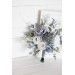 Wedding bouquets in dusty blue white colors. Bridal bouquet. Faux bouquet. Bridesmaid bouquet. 5015