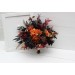 Wedding bouquets in burgundy black rust gold colors. Bridal bouquet. Faux bouquet. Bridesmaid bouquet. Gothic black wedding bouquet.5014-1