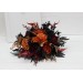 Burgundy, Black, Rust, and Gold Wedding Bouquets – Elegant Faux Bridal Bouquets