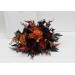 Wedding bouquets in burgundy black rust gold colors. Bridal bouquet. Faux bouquet. Bridesmaid bouquet. Gothic black wedding bouquet.5014-1