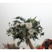 Wedding bouquets in whte and ivory colors. Bridal bouquet. Faux bouquet. Bridesmaid bouquet. White anemone bouquet. Classic wedding. 5013-3