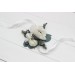  Wedding boutonnieres and wrist corsage  in white color scheme. Flower accessories. 5013