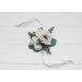  Wedding boutonnieres and wrist corsage  in white color scheme. Flower accessories. 5013