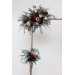 The Flower Arch Arrangement in Burgundy & Beige | Faux Floral Archway for Wedding