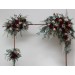 The Flower Arch Arrangement in Burgundy & Beige | Faux Floral Archway for Wedding