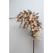 Orange, Rust & Peach Flower Arch – Warm Faux Florals for Wedding Arbor Decoration